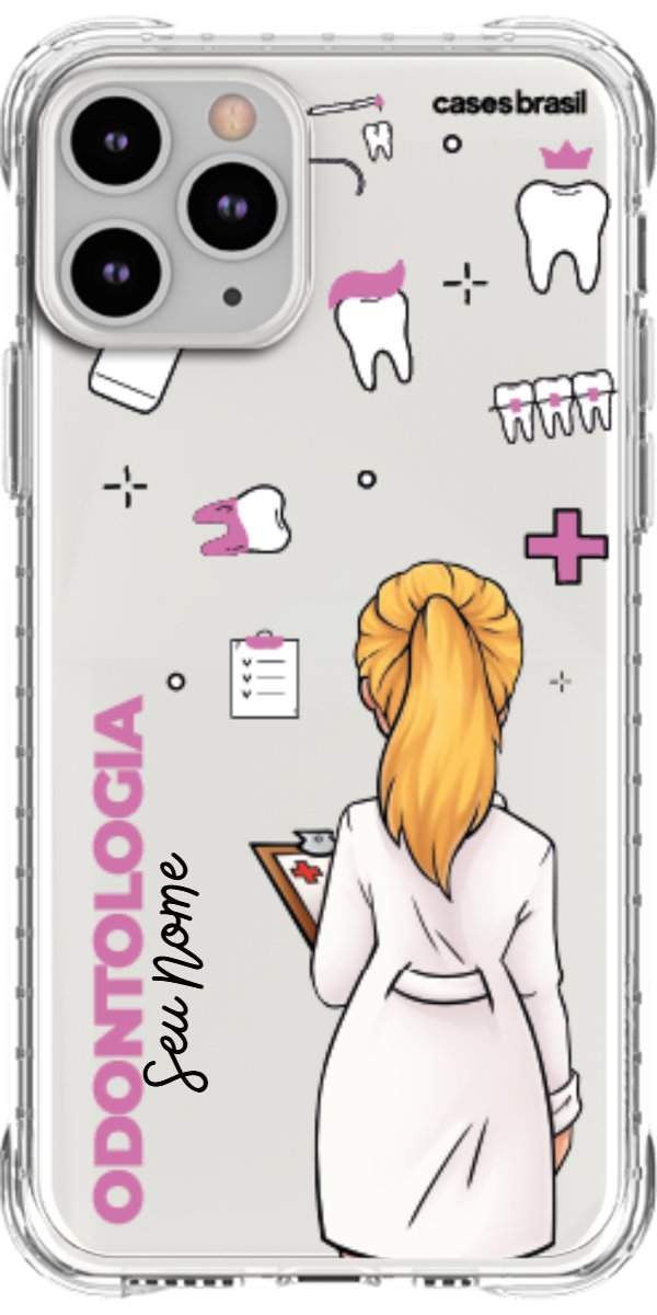 Capinha para Celular Odontologia - Profissão Com Nome