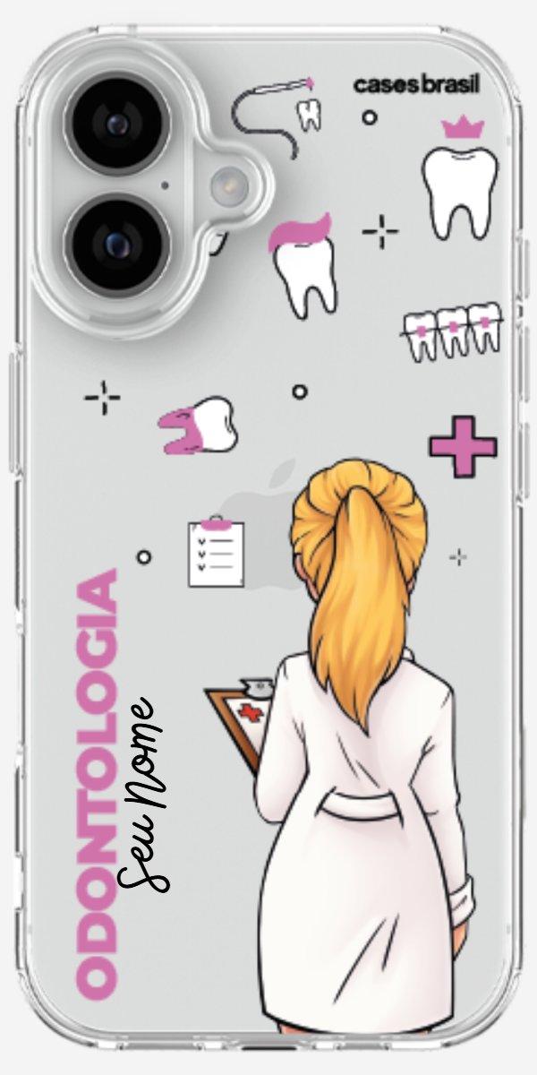 Capinha para Celular Odontologia - Profissão Com Nome