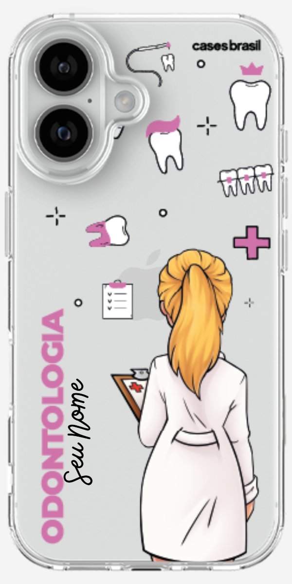 Capinha para Celular Odontologia - Boneca Profissão