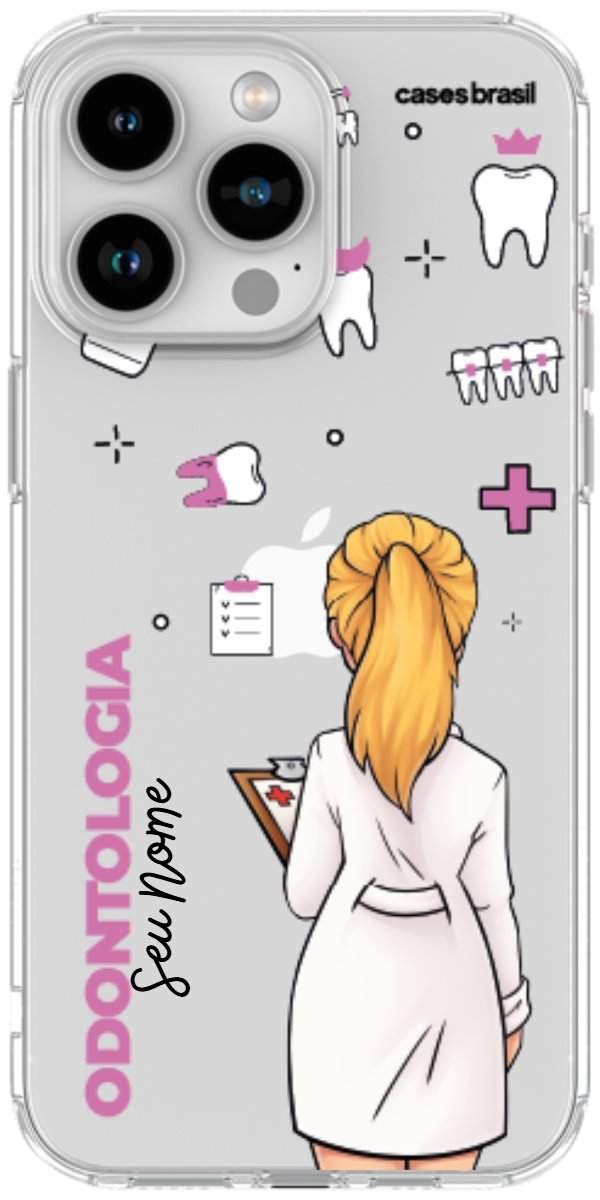 Capinha para Celular Odontologia - Profissão Com Nome