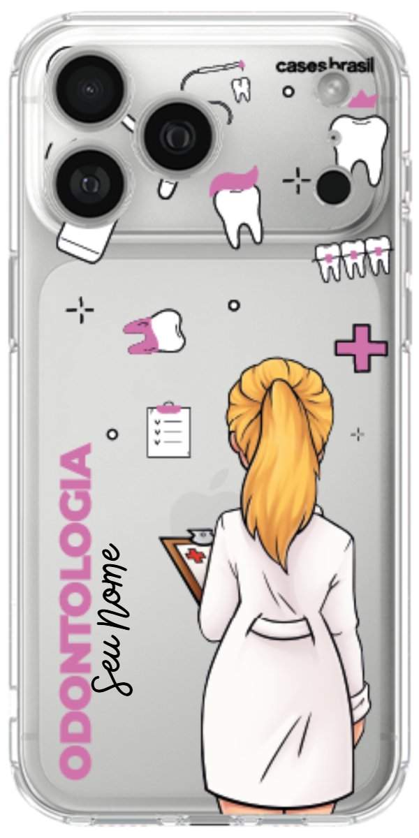 Capinha para Celular Odontologia - Profissão Com Nome
