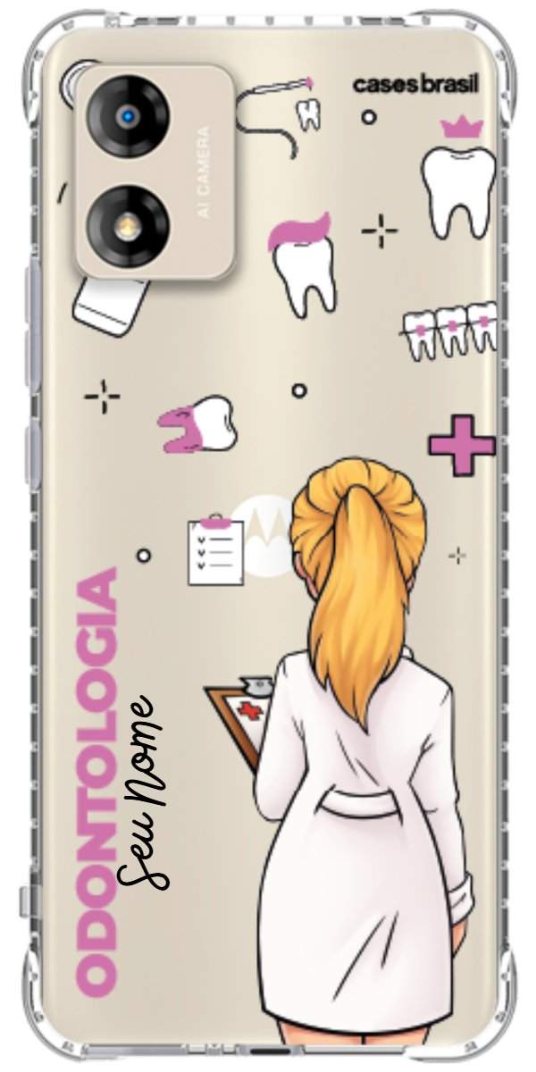 Capinha para Celular Odontologia - Profissão Com Nome