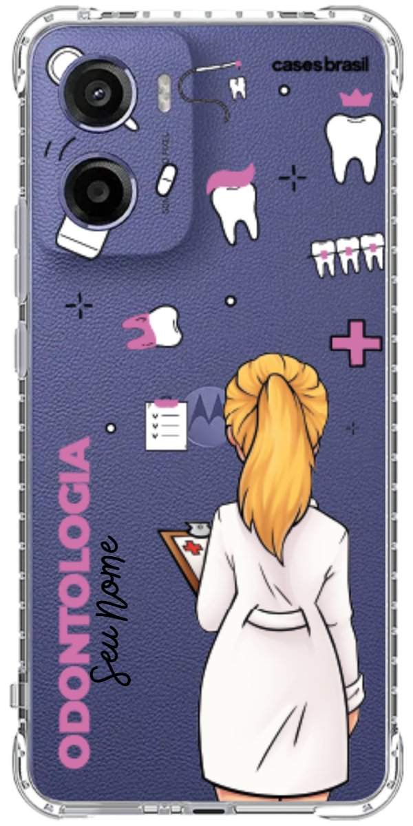 Capinha para Celular Odontologia - Profissão Com Nome