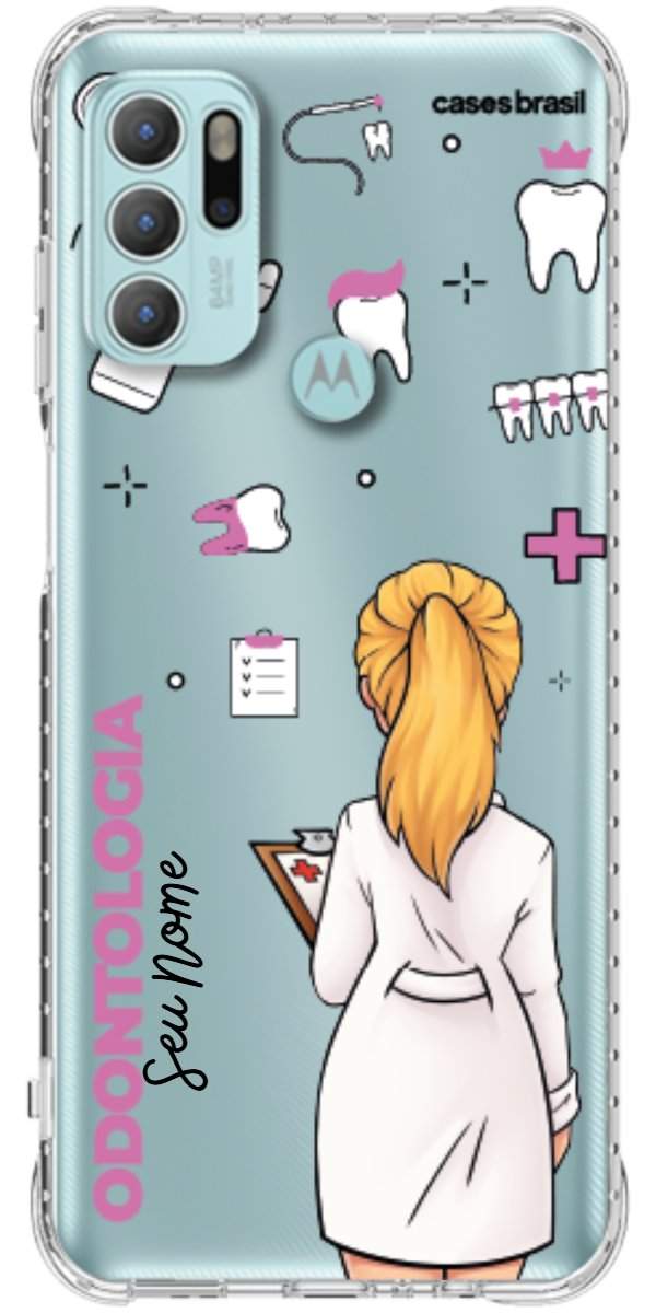 Capinha para Celular Odontologia - Profissão Com Nome