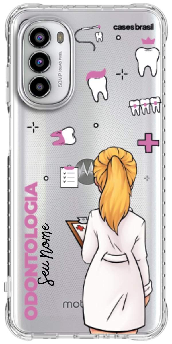 Capinha para Celular Odontologia - Profissão Com Nome