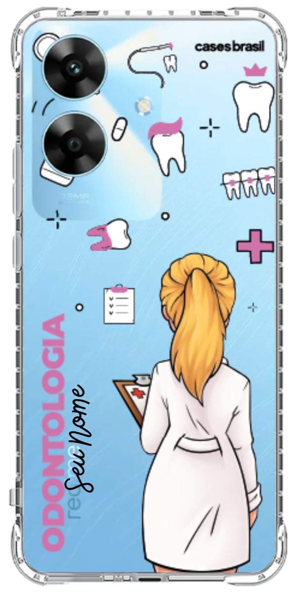 Capinha para Celular Odontologia - Profissão Com Nome