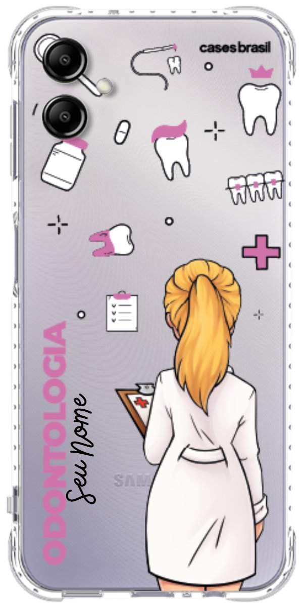 Capinha para Celular Odontologia - Profissão Com Nome