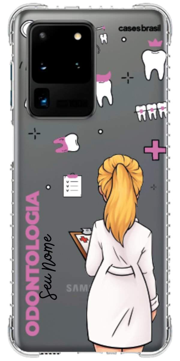 Capinha para Celular Odontologia - Profissão Com Nome