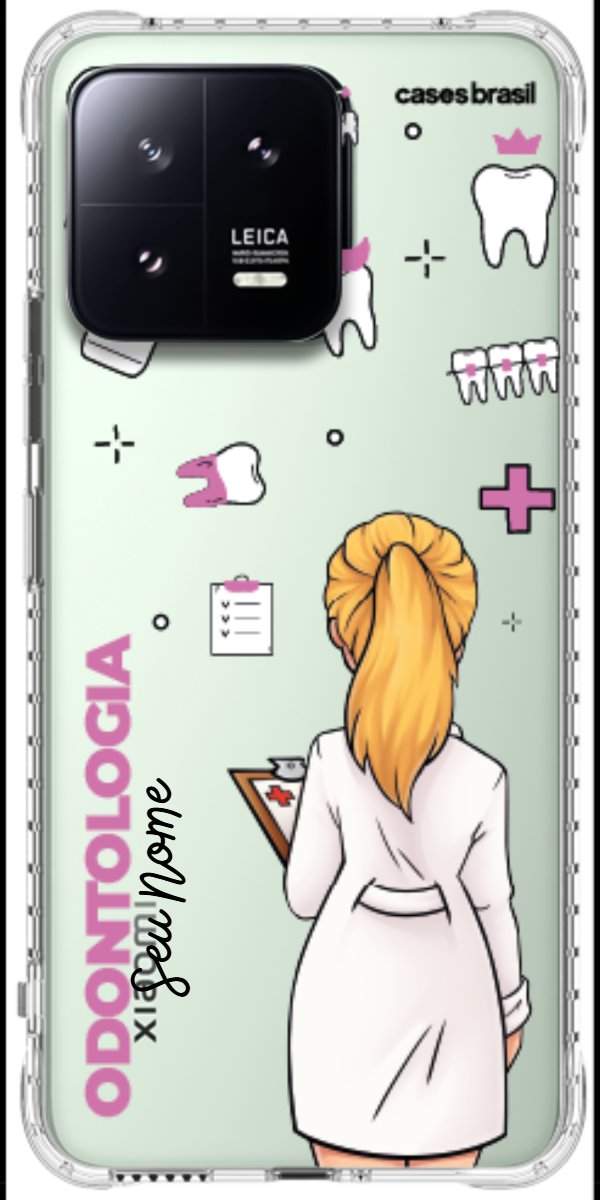 Capinha para Celular Odontologia - Profissão Com Nome