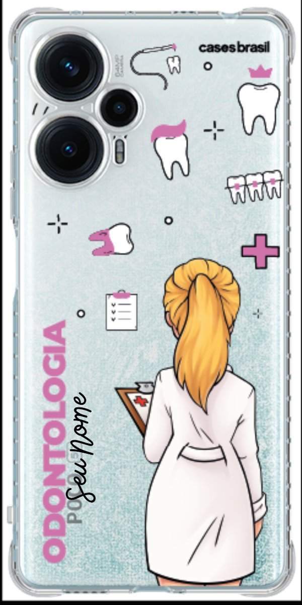 Capinha para Celular Odontologia - Boneca Profissão