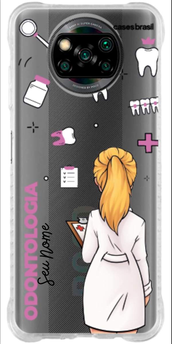 Capinha para Celular Odontologia - Boneca Profissão