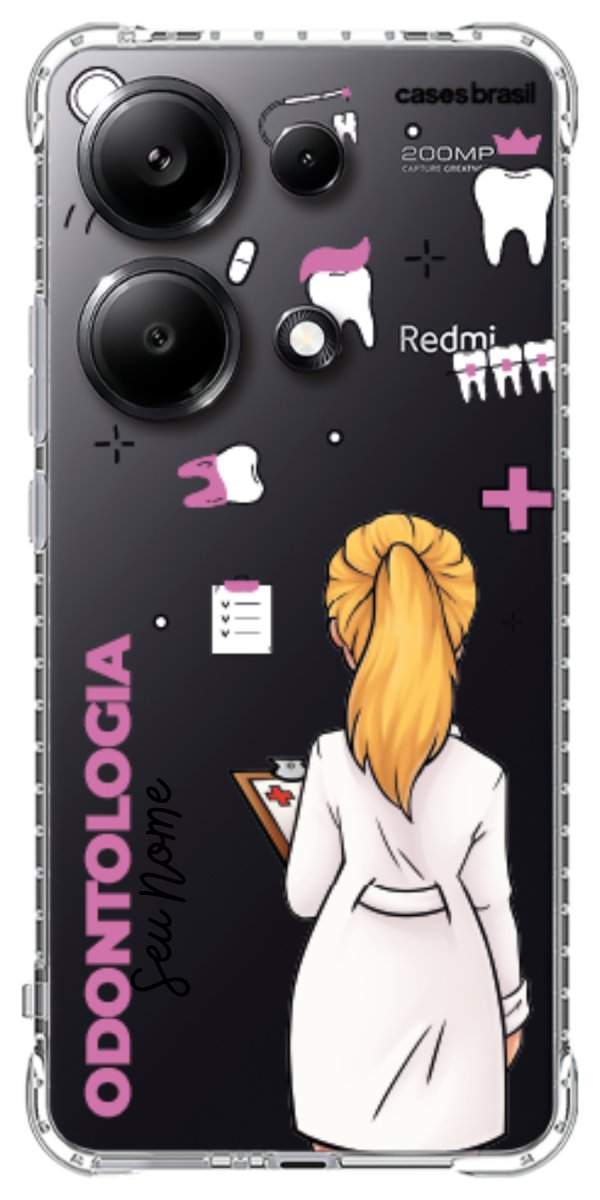 Capinha para Celular Odontologia - Profissão Com Nome