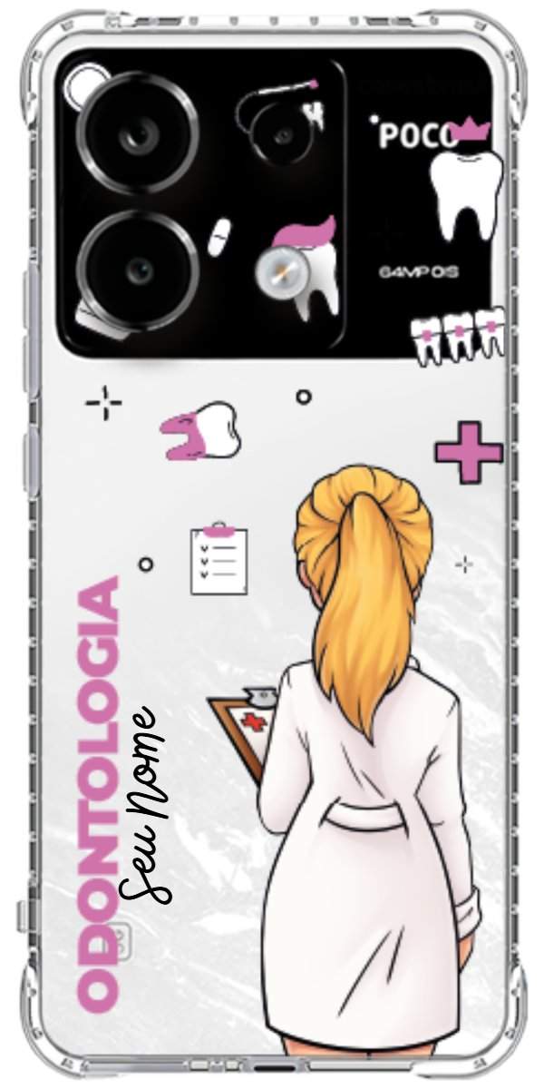 Capinha para Celular Odontologia - Boneca Profissão