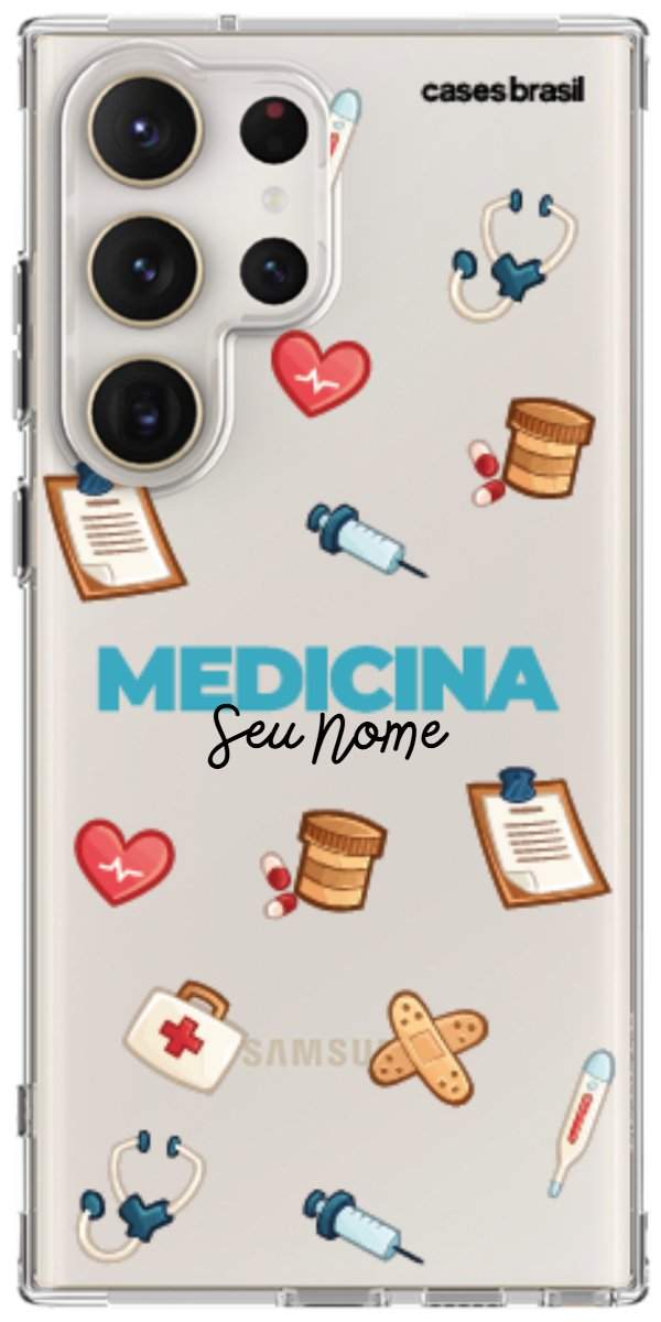 Capinha para Celular Medicina - Profissão Com Nome