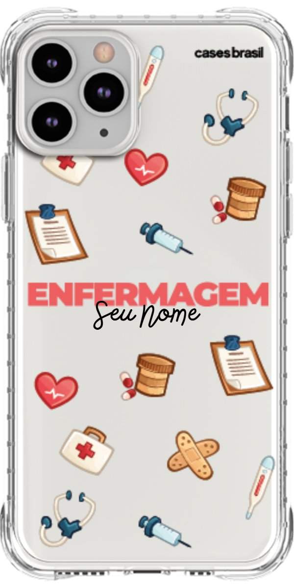 Capinha para celular Enfermagem - Profissão Com Nome
