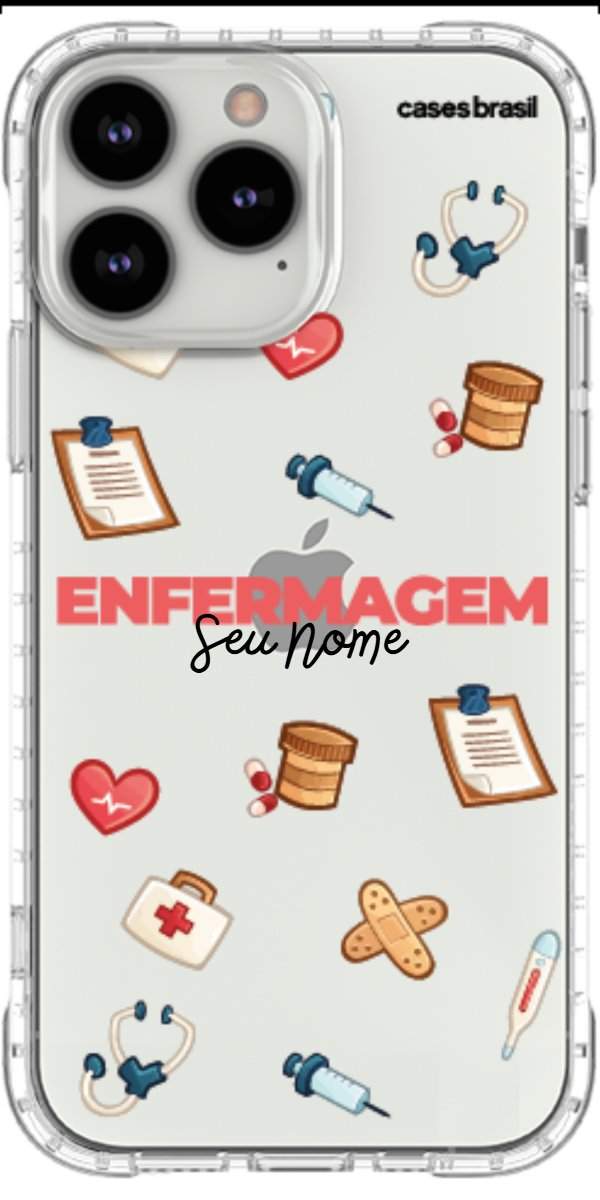 Capinha para celular Enfermagem - Profissão Com Nome