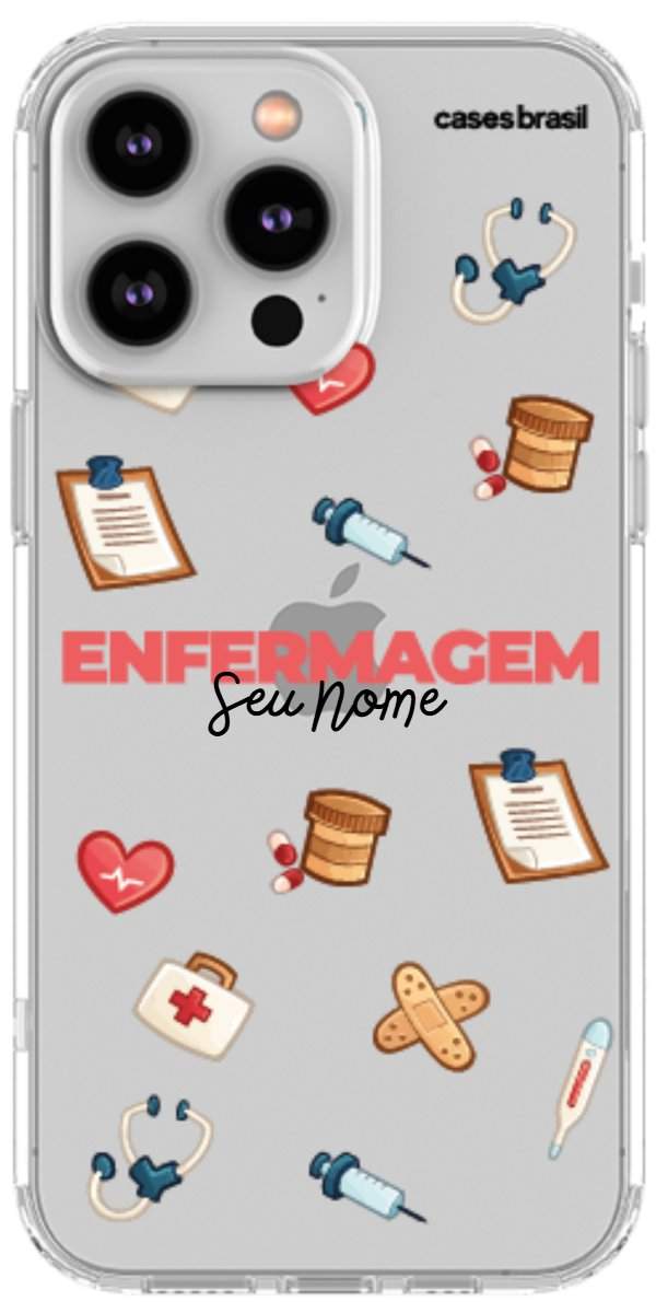 Capinha para celular Enfermagem - Profissão Com Nome