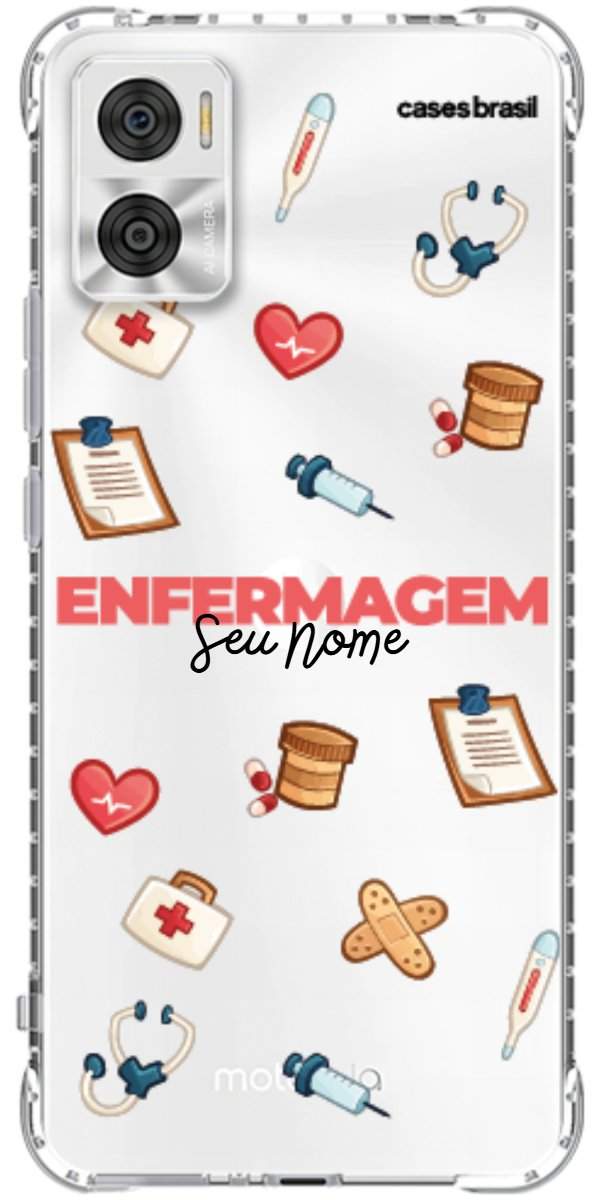 Capinha para celular Enfermagem - Profissão Com Nome