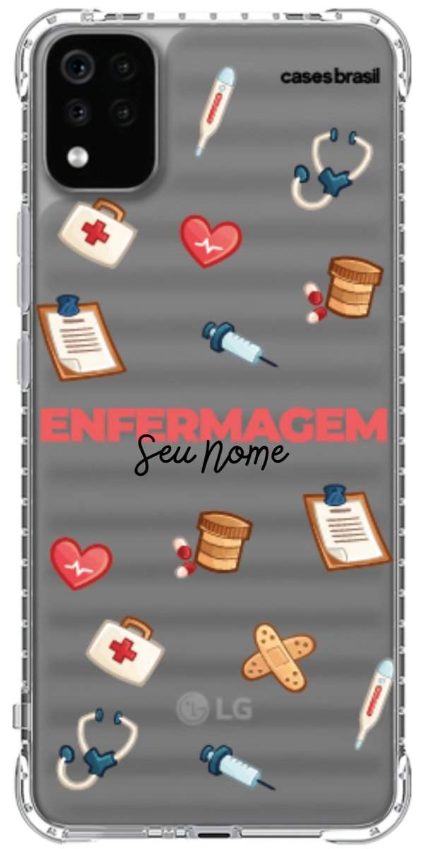 Capinha para celular Enfermagem - Profissão Com Nome
