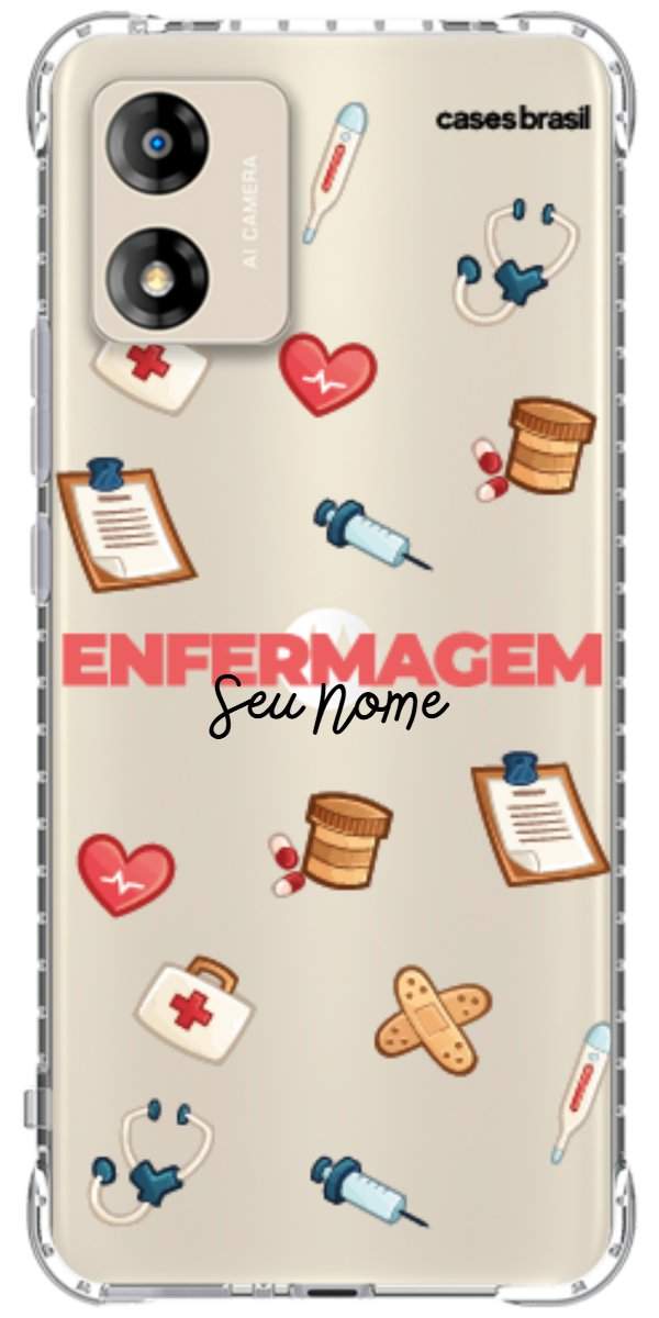 Capinha para celular Enfermagem - Profissão Com Nome