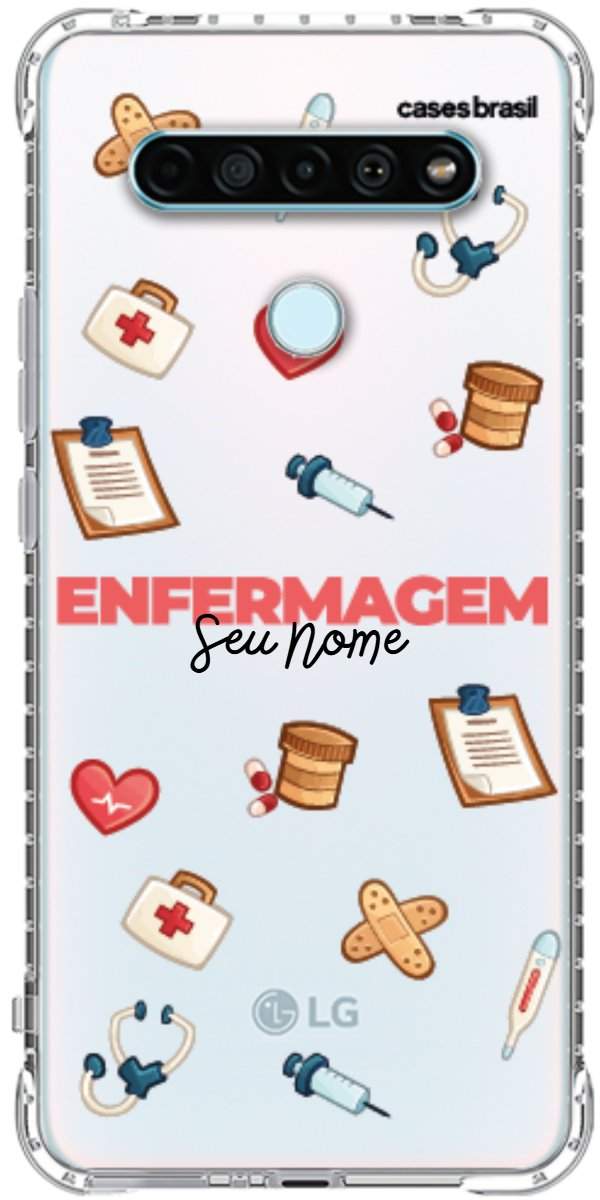Capinha para celular Enfermagem - Profissão Com Nome
