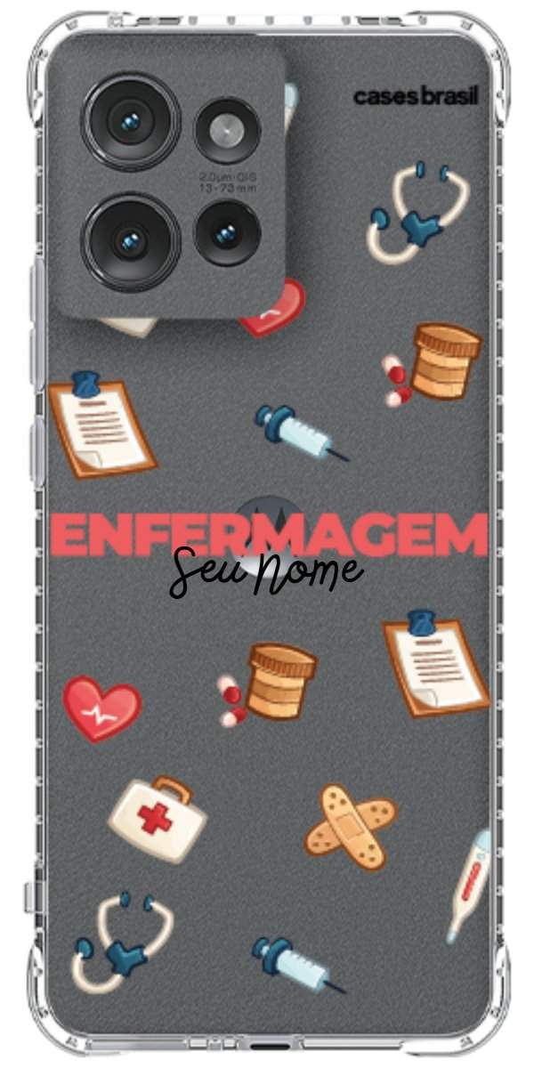Capinha para celular Enfermagem - Profissão Com Nome