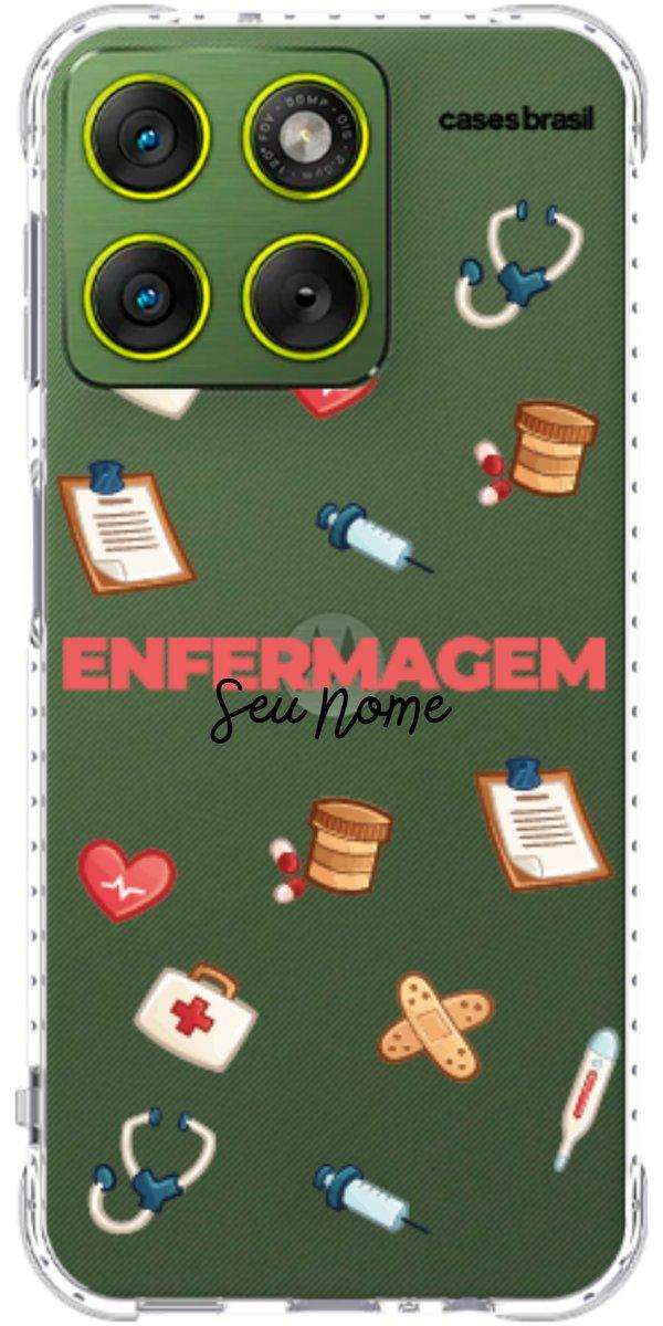 Capinha para celular Enfermagem - Profissão Com Nome
