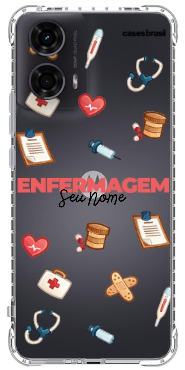 Capinha para celular Enfermagem - Profissão Com Nome