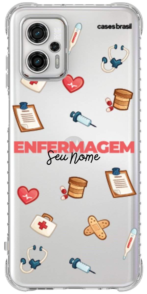 Capinha para celular Enfermagem - Profissão Com Nome