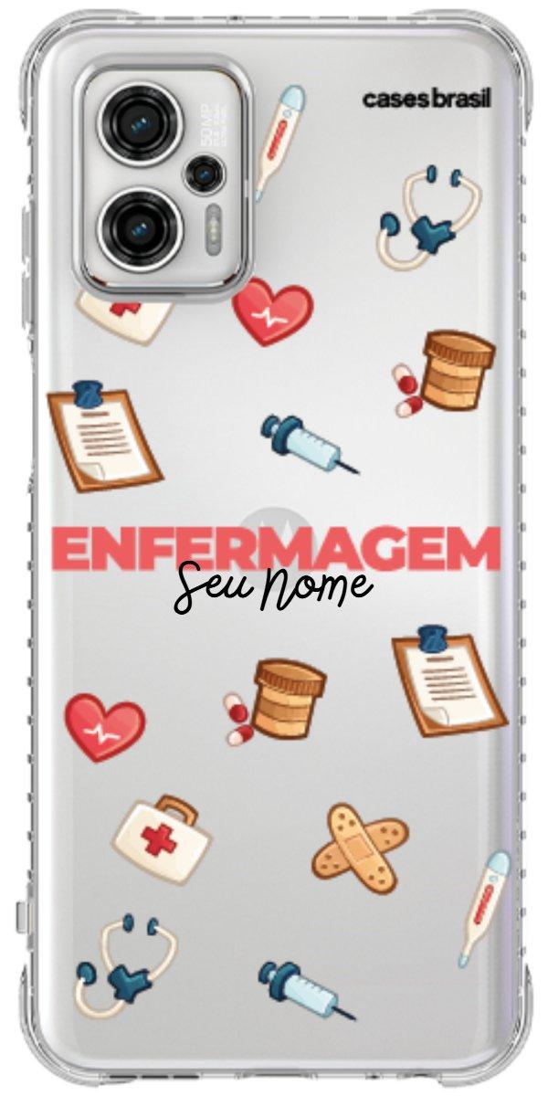 Capinha para celular Enfermagem - Profissão Com Nome