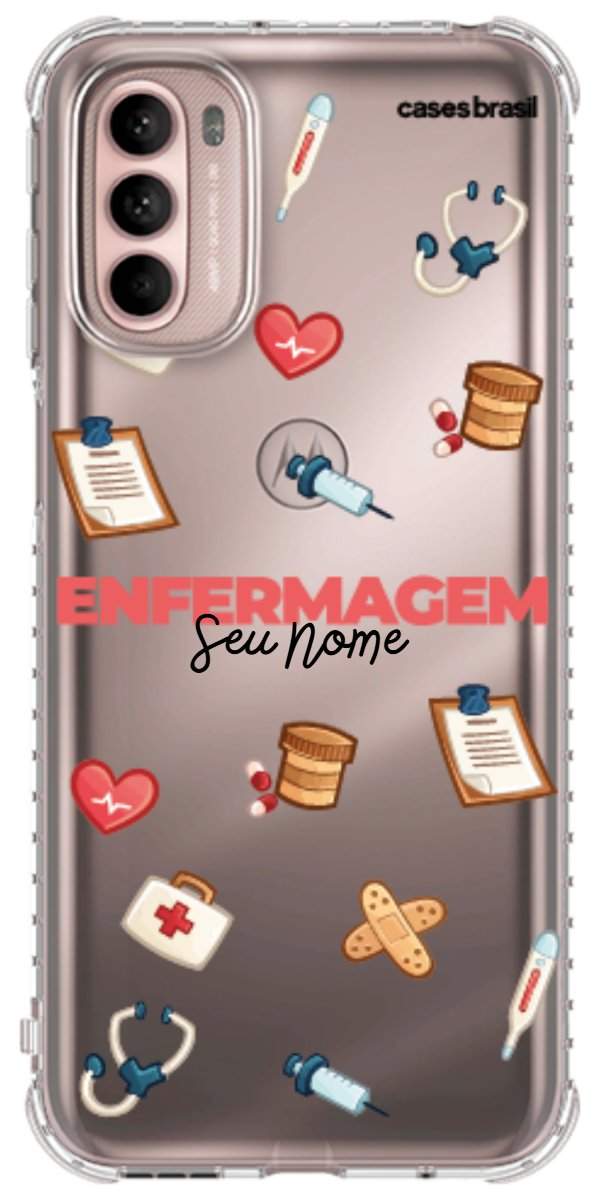 Capinha para celular Enfermagem - Profissão Com Nome