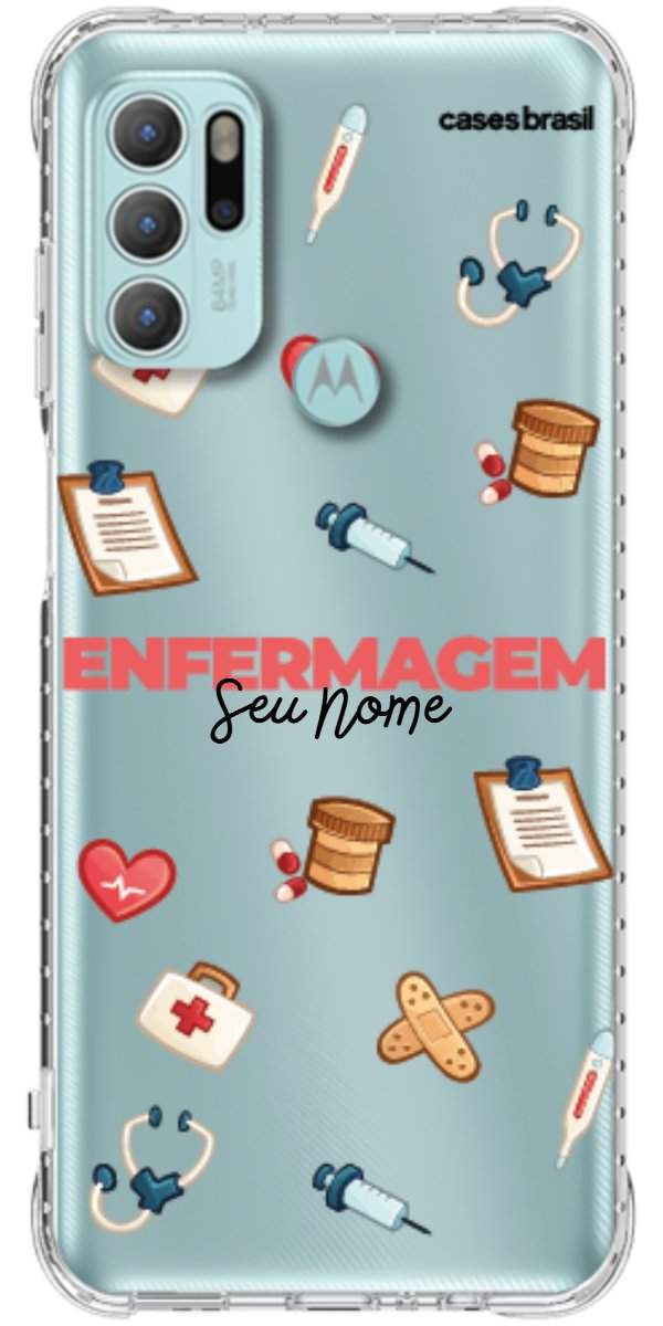 Capinha para celular Enfermagem - Profissão Com Nome