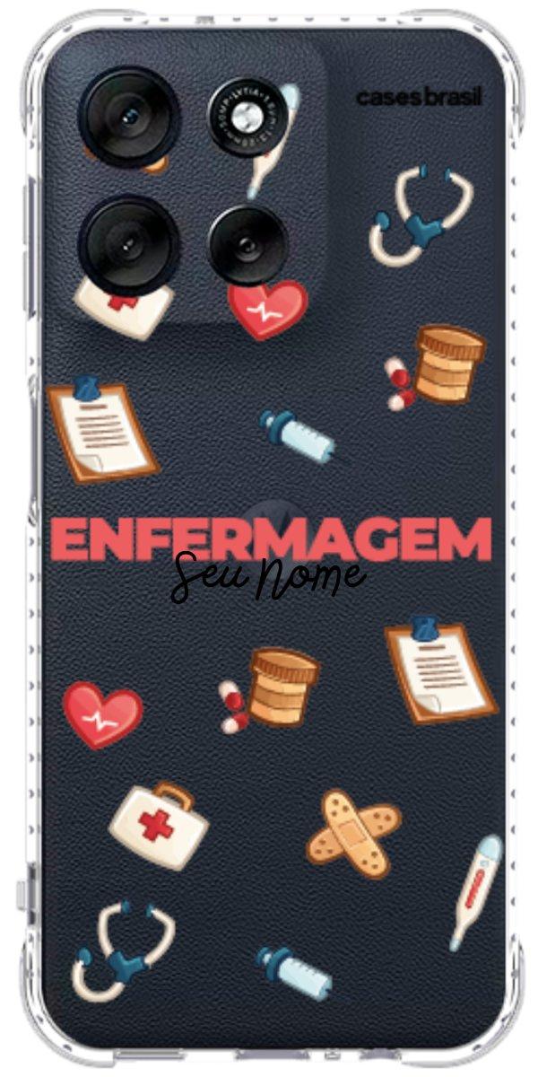 Capinha para celular Enfermagem - Profissão Com Nome