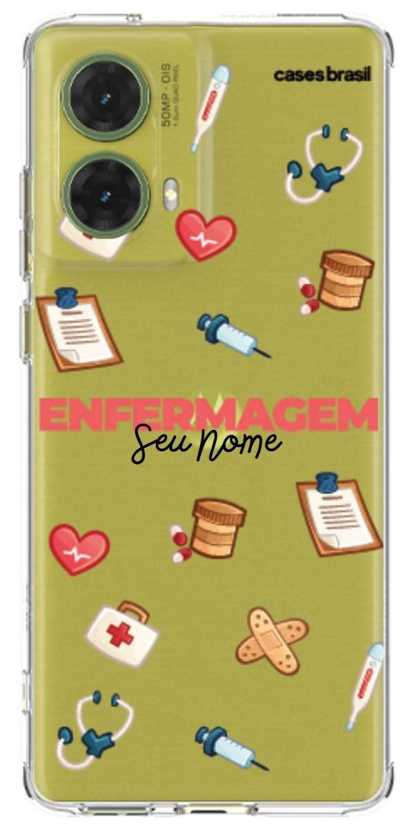 Capinha para celular Enfermagem - Profissão Com Nome