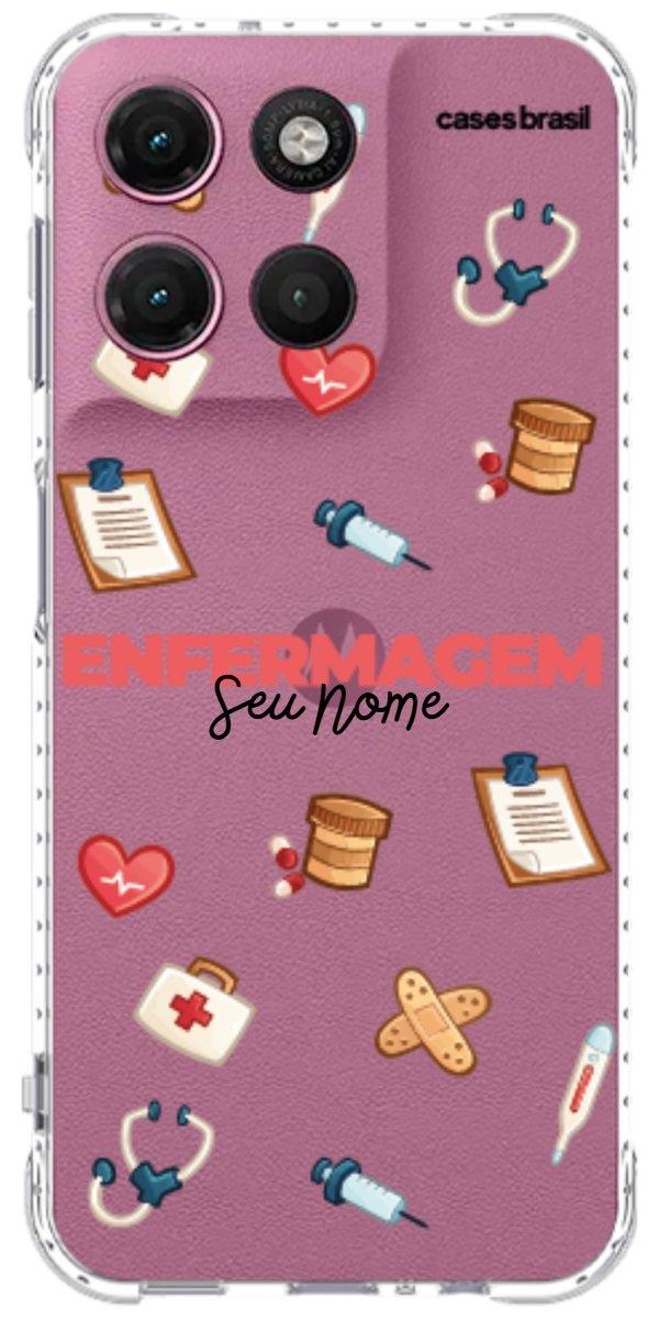 Capinha para celular Enfermagem - Profissão Com Nome