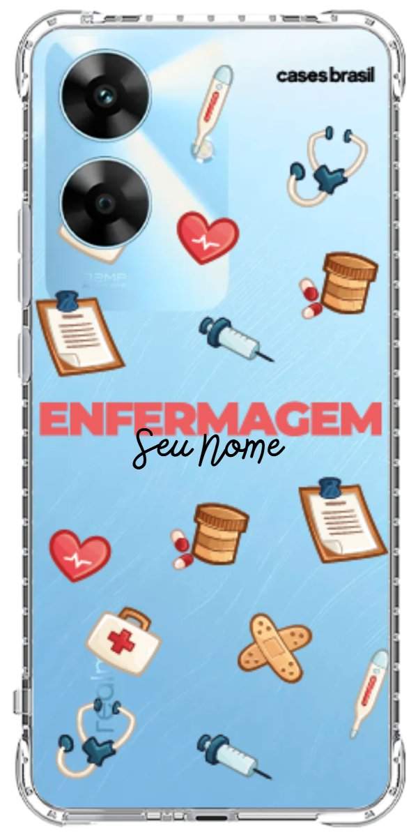 Capinha para celular Enfermagem - Profissão Com Nome