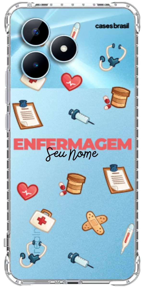 Capinha para celular Enfermagem - Profissão Com Nome