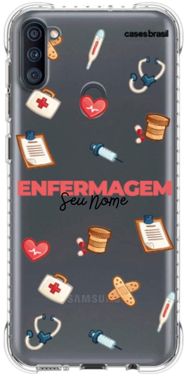 Capinha para celular Enfermagem - Profissão Com Nome