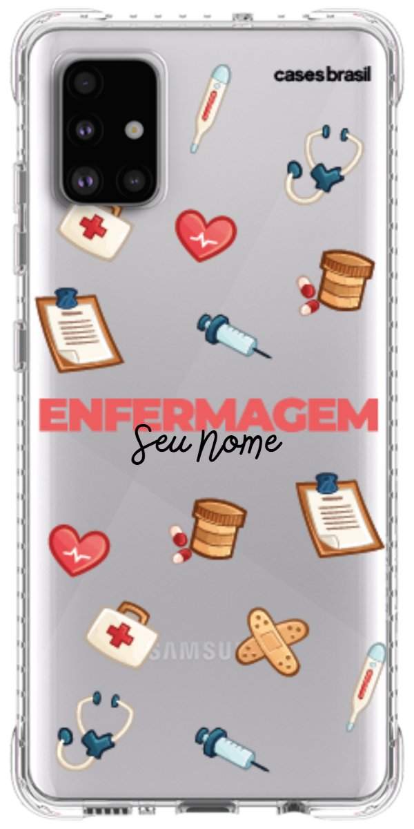 Capinha para celular Enfermagem - Profissão Com Nome