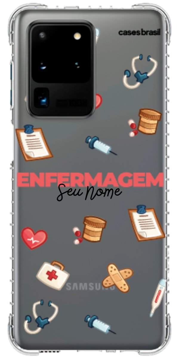 Capinha para celular Enfermagem - Profissão Com Nome