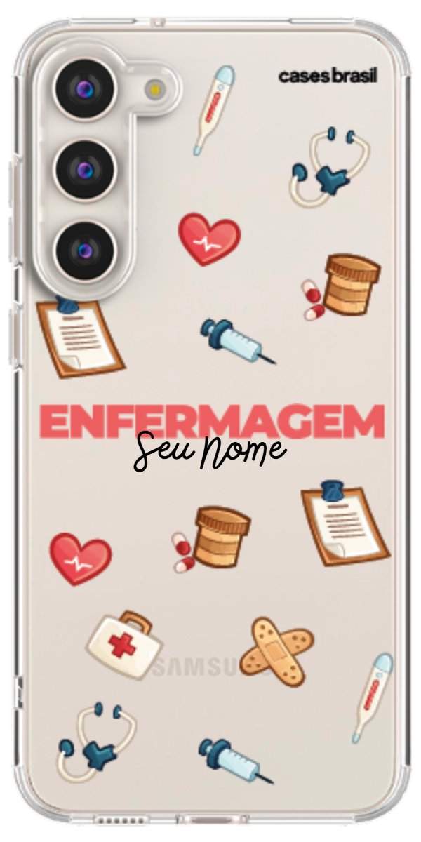 Capinha para celular Enfermagem - Profissão Com Nome