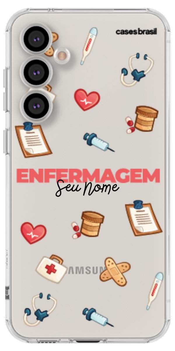Capinha para celular Enfermagem - Profissão Com Nome