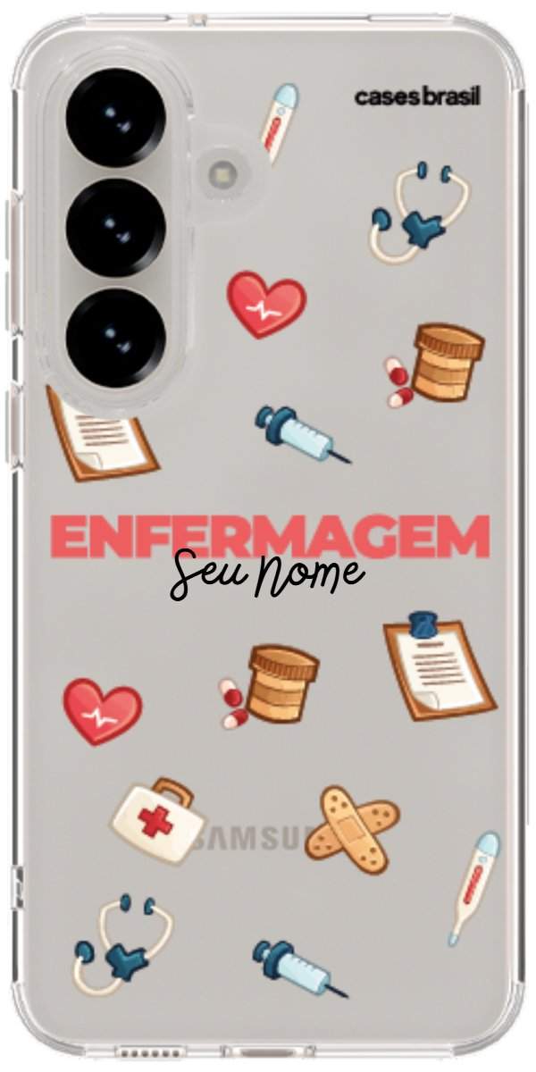 Capinha para celular Enfermagem - Profissão Com Nome