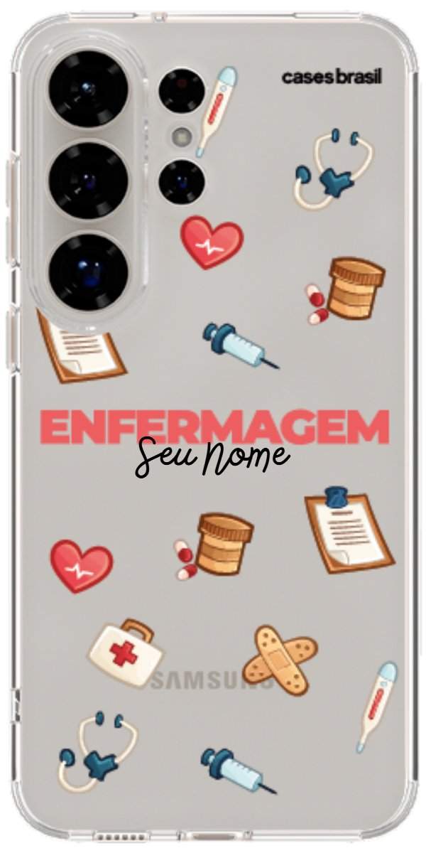 Capinha para celular Enfermagem - Profissão Com Nome
