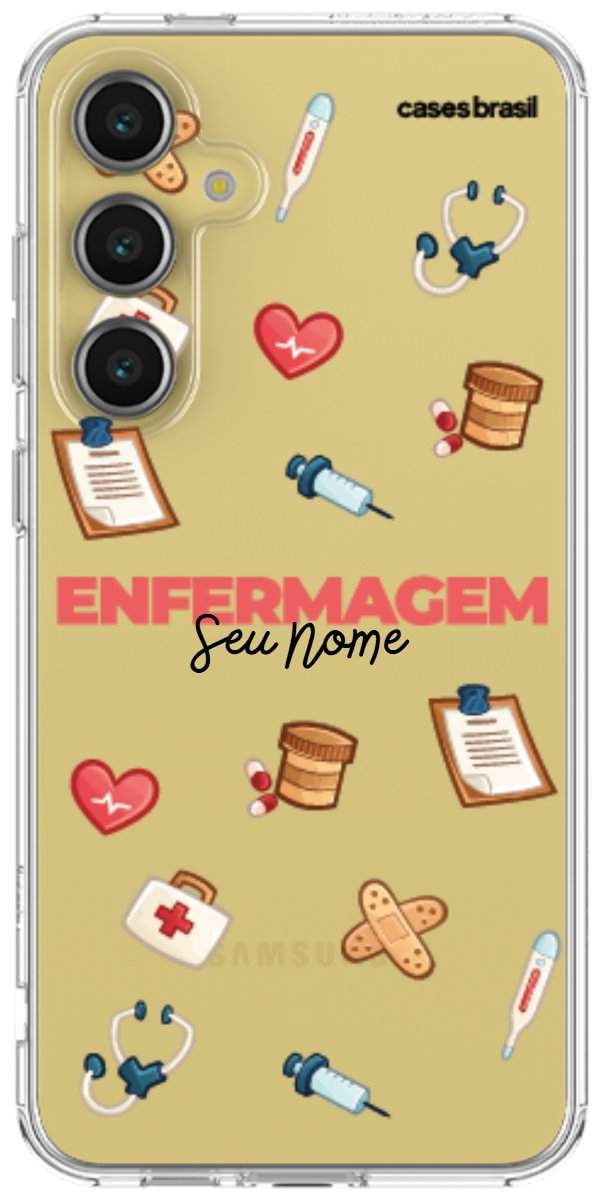 Capinha para celular Enfermagem - Profissão Com Nome