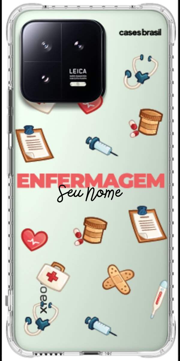 Capinha para celular Enfermagem - Profissão Com Nome