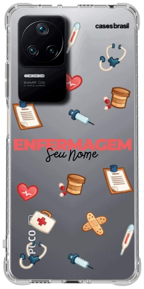 Capinha para celular Enfermagem - Profissão Com Nome