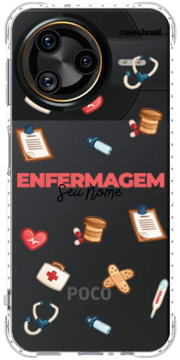 Capinha para celular Enfermagem - Profissão Com Nome