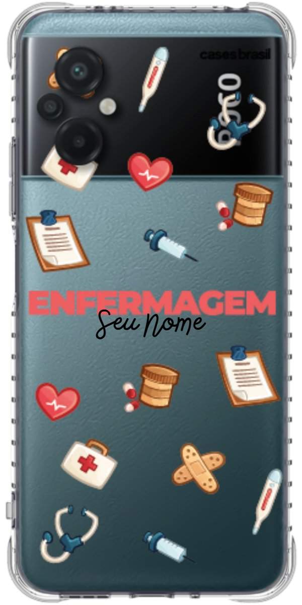 Capinha para celular Enfermagem - Profissão Com Nome