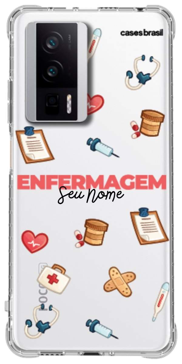Capinha para celular Enfermagem - Profissão Com Nome